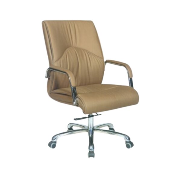 SILLON AGF Y-1864B BEIGE OBSCURO 54-A BASE 5 PUNTAS CROMADA
