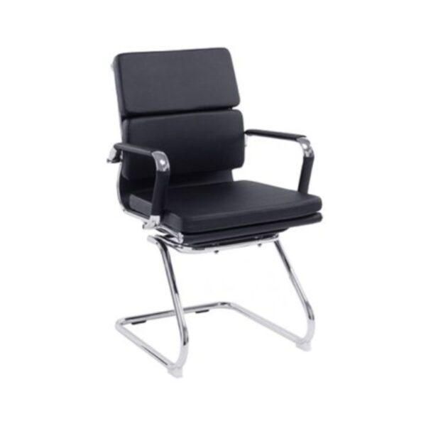 SILLON AGF Y-1747C VISITA GRIS OBSCURO BASE TRINEO CROMADA
