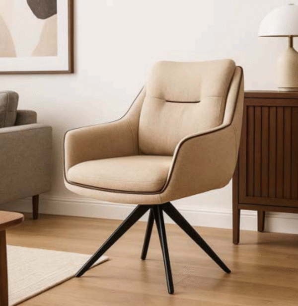 SILLON LGF LILO DC-49-3 GIRATORIO TAPIZ BEIGE