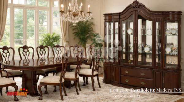 COMEDOR DARA ESPAÑOLETE 08 S RECT MADERA