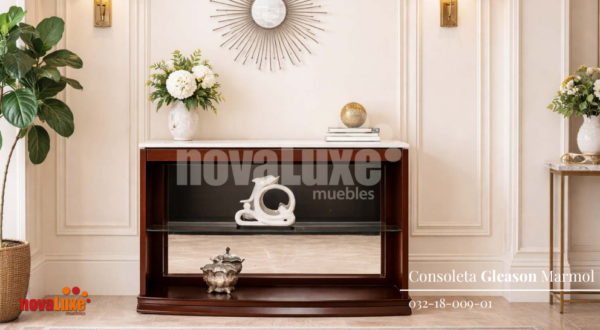 CONSOLETA DARA GLEASON MARMOL SIN LUNA