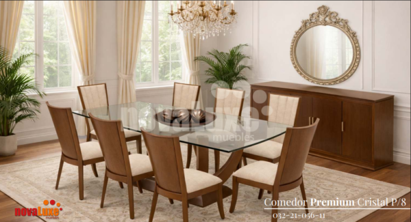 COMEDOR DARA PREMIUM 08 S RECT CRISTA